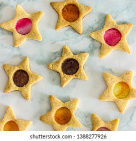 Star Shaped Stained Glass Cookies For Ramadan And Eid 