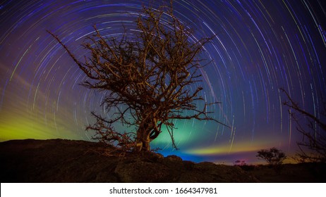star trail astro photography in Saudi Arabia 
