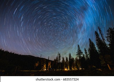 Star Trails Around Polaris