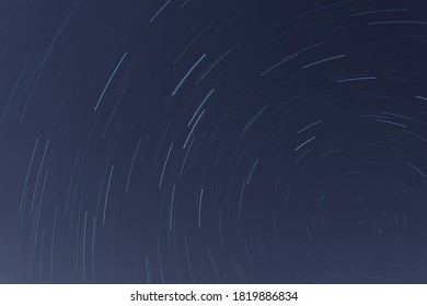 Star Trails, Beautiful Blue Night reflection, Night Sky - Shutterstock ID 1819886834