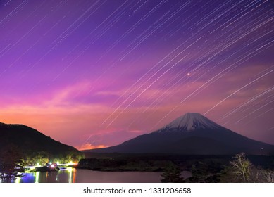 富士山夜景空high Res Stock Images Shutterstock