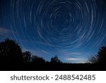 Star trails night celestial star