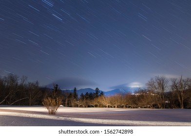 Star Trails Over Jay Peak