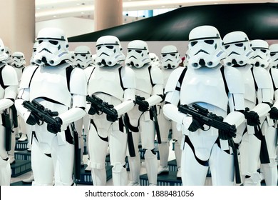 Star Wars soldiers stormtroopers. United Arab Emirates Dubai March 2019