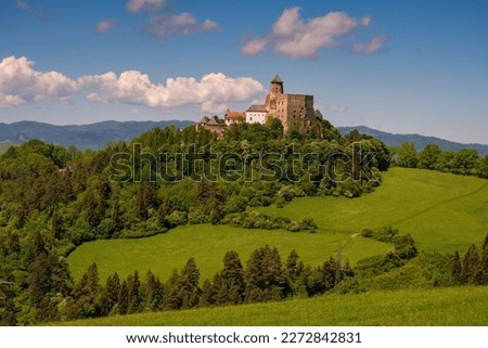Stara Lubovna castle in Slovakia, Europe landmark. Discover the beauty of old castles and the surrounding nature