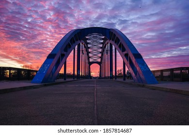 The Starbridge (called Sternbrücke) in Magdeburg, Germany