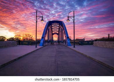 The Starbridge (called Sternbrücke) in Magdeburg, Germany