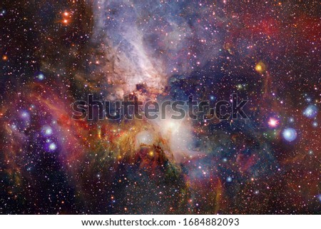 Starfield in outer space many light years far from the Earth. Elements of this image furnished by NASA.