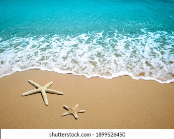 Starfish On A Beach Sand