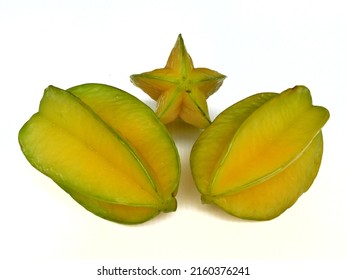 Starfruit Isolated On White Background