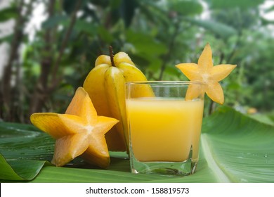 Starfruit And Starfruit Juice.