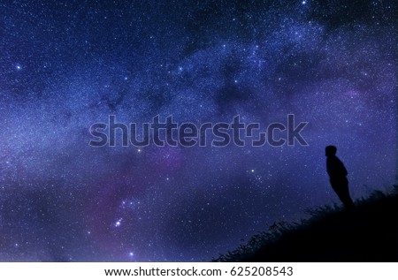 The Stargazer, different background
