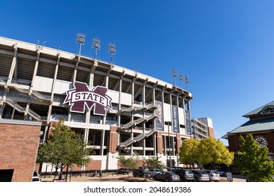 Starkville, MS - September 24, 2021: Davis Wade Stadium, Home Of The Mississippi State University Bulldogs Football Team.