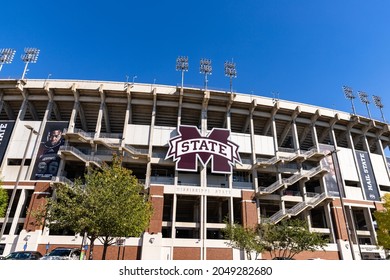 Starkville, MS - September 24, 2021: Davis Wade Stadium, Home Of The Mississippi State University Bulldogs Football Team.