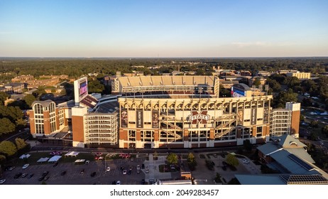 Starkville, MS - September 24, 2021: Davis Wade Stadium, Home Of The Mississippi State University Bulldogs Football Team.