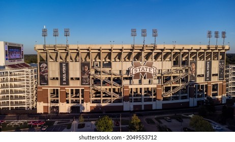 Starkville, MS - September 24, 2021: Davis Wade Stadium, Home Of The Mississippi State Bulldogs Football Team.