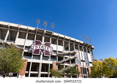 Starkville, MS - September 24, 2021: Davis Wade Stadium, Home Of The Mississippi State University Bulldogs Football Team.