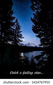 Starry Night - Mt Hood At Lost Lake