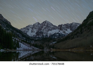 Starry Night Over Maroon Bells