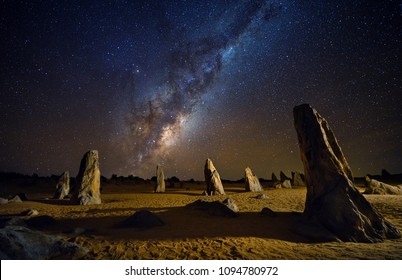 Starry night at the Pinnacles /milky way with fine details