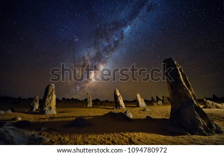 Starry night at the Pinnacles /milky way with fine details