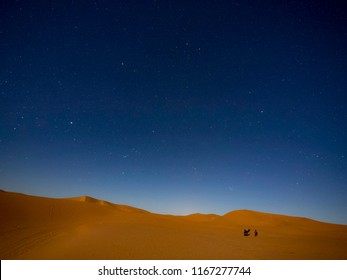 Starry Night In Sahara Desert