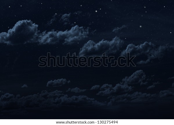 星空的夜晚天空背景 蓝色库存照片 立即编辑