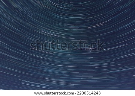 Similar – Image, Stock Photo Meteors Trace On Night Dark Blue Sky Background. Bewitching Illusion Of Star Trails. 5k . Spin Of Unusual Amazing Stars Effect In Sky. Rotate Of Sky Background. ,