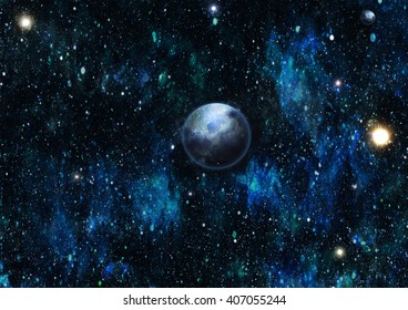 Starry outer space background texture