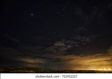 Starry Sky with Clouds