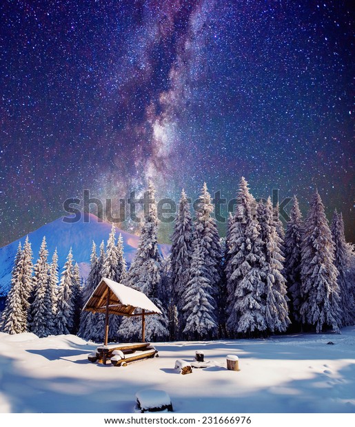 Starry Sky Fantastic New Years Eve Stock Photo Edit Now 231666976