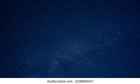 Starry sky in the mountains with the Milky Way at the end of summer