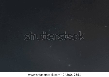 Starry sky over Estonia, the Orion nebula and stars. Photo background texture. High quality photo