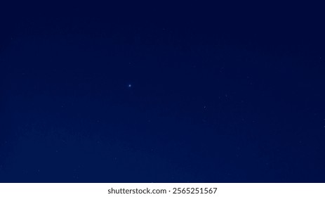 Starry sky in winter without clouds with visible stars. 