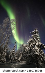 Stars And Aurora Of Yellowknife Canada