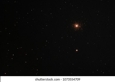 Stars forming the Messier 5 globular cluster in the constellation Serpens as seen from Mannheim in Germany. - Powered by Shutterstock