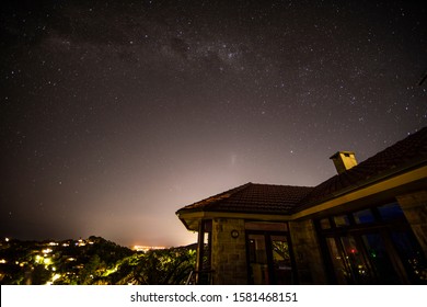 Stars At Night Above An Ocean View House, Sydney, Australia