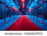 Star-studded red carpet. Business success. Blurred background
