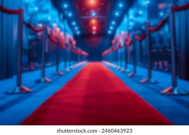 Star-studded red carpet. Business success. Blurred background