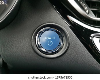Start button in a hybrid car
