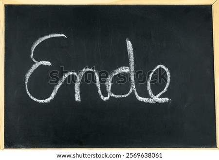 start and end chalkboards for a presentation
