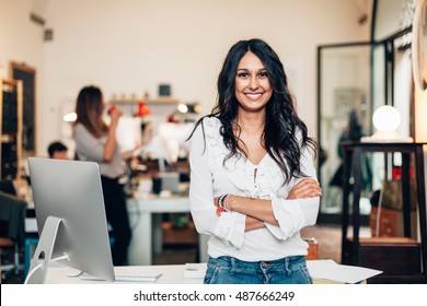 Start up of enterprise, women leader the new company self-confident - Shutterstock ID 487666249
