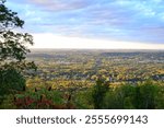 The start of fall from the top of Rib Mountain 