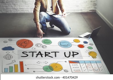 Start up Launch Business Ideas Growth Success Concept - Shutterstock ID 401470429