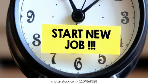 Start New Job Business Concept