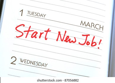 Start A New Job Concepts Of New Employment