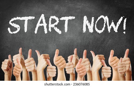 Start Now - Thumbs Up