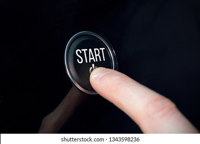 Start with power button against finger pressing a button