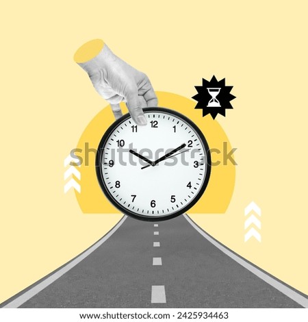 start of the road, hand with clock, road to the future, time is running out, only one road, Forward, Anticipation, start university, start studies, new stage, achieve it, time, Planning, Forecast