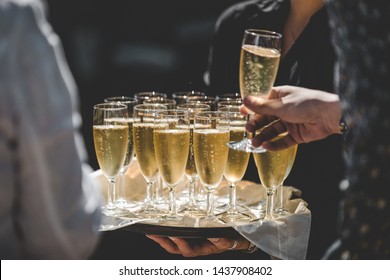 Starter beverage on a summer wedding day 